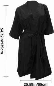 Mancuernillas Negras de Lujo para Mujer, Antiestáticas, de Secado Rápido, para Peluquería, Aptas para las Cuatro Estaciones, con Logotipo Personalizado, Servicio OEM/ODM - Product Image 4