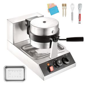 Macchina per Waffle Commerciale da 1300W Antiaderente, 1 Pezzo per Batch, con Intervallo di Temperatura 50-300°C - Product Image 5