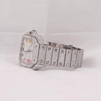 Montre Hip Hop de Luxe Entièrement Sertie de Diamants – Montre Tendance Entièrement Bling Bling