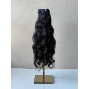 Extensions de cheveux humains Remy lisses à clipser, 100 % vierges, cuticules alignées, noirs naturels indiens, double épaisseur - Product Image 1