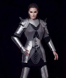 Silver Plated Stainless Steel Fantasy Warrior Armor Set Fashion Theme Welded Metal Craft Armor Irregular Shape - Product Image 3