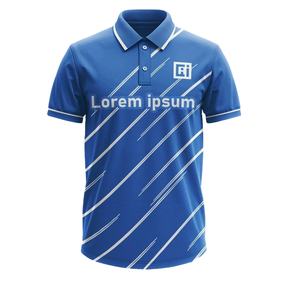Camiseta Polo para Hombre con Logotipo Personalizado, Jersey de Spandex 91/9 Respetuoso con el Medio Ambiente, Sublimación Digital de Punto para Negocios de Golf - Product Image 3