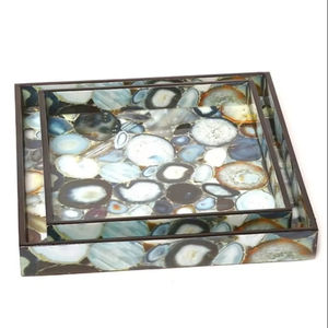 Venta al por mayor precio de fábrica tableros MDF bandeja para servir con esmalte impreso personalizado té desayuno alimentos Hotel regalos de Navidad - Product Image 1