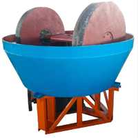 Broyeur d'or durable et stable, moulin à godets humides 900 avec moteur, roulement et boîte de vitesses pour le broyage de minerai d'or