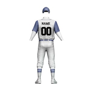 Custom Sublimation <b>Baseball</b> Jersey Uniform Set Men Youth Lightning Bolt Print Softball Shirt Full Button Down Personalized Team - Product Image 6
