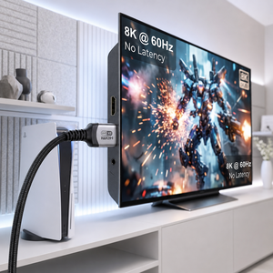 Câble <span class=keywords><strong>HDMI</strong></span> 2.1 <span class=keywords><strong>certifié</strong></span> ultra haute vitesse 48 Gbps EARC HDR 8K en gros - Product Image 3