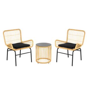 PE Rattan Outdoor Dining <b>Table</b> <b>and</b> <b>Chair</b> Furniture <b>Garden</b> Set Patio All Weather High Quality - Product Image 1