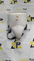 Ensemble de boxe Fly neuf et professionnel : Gants en cuir, protège-tête et protège-glandes, respirant et durable, blanc et orange