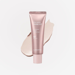 Base de maquillaje con color Labiotte Skin Enhancer Collagen Tone-Up Cream, base de maquillaje que cambia de color rosa, verde y violeta. - Product Image 3