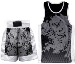 Latest Style Customized Design Sublimation <b>Heat</b> Transfer Printing Boxing Uniform For Adults Unisex Fight Training Wears CP-BU-03 - Product Image 1