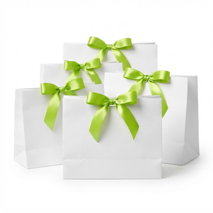 Cinta de Satén Verde Lima de 12 mm, de una Sola Cara, Venta al por Mayor, 10 Rollos x 8 Metros, para Envolver Regalos de Pascua, Exhibiciones en Tiendas de Jardinería, Venta al por Mayor - Product Image 2