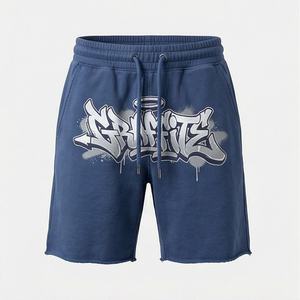 Shorts cargo personnalisés pour homme, style streetwear, en toile sergé, coupe ample, brodés, à imprimé numérique, séchage rapide et respirants, pour l'été - Product Image 1