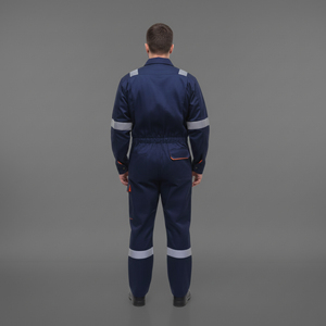 Overol de Seguridad Reflectante de Alta Visibilidad para Hombre, Clase 2 ANSI, de Poliéster, Impermeable, con Luz LED Intermitente, de 1 Pieza, Personalizado OEM - Product Image 2