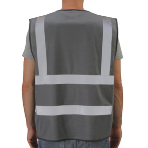 Wholesale Supply Heavy Duty Safety Vest Multi Pocket Reflective Gear <b>Construction</b> Professionals High Visibility Safety Apparel - Product Image 2