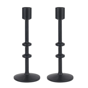 Nouvelle collection : Chandelier en fer noir haut avec anneau décoratif, décoration d'intérieur, design métallique durable - Product Image 1