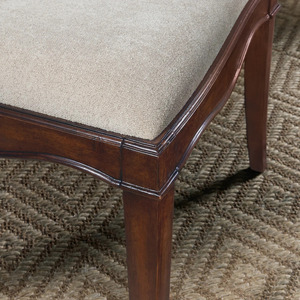 Ensemble de salle à manger traditionnel en teck massif Chippendale de 11 pièces avec table et 10 chaises rembourrées pour hôtel et appartement - Product Image 3