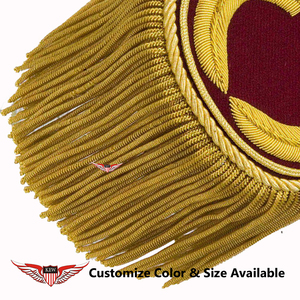 KEW Hilo de Mylar de Alta Calidad Ecológico con Efecto de Hilo de Oro, Adorno de Bordado con Flecos Estilo Vintage para Epaulettes y Placas - Product Image 2