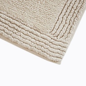 White Microfiber Modern Bath <b>Mat</b> Rectangle Non-Slip Rubber Backing Woven Hotel & Home Use - Product Image 4