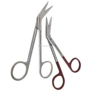 กรรไกรตัดเยื่อบุตาทางการแพทย์ ขนาด 4.5 นิ้ว แบบมีมุม สำหรับการผ่าตัดเยื่อบุตา ผลิตจากเหล็กกล้าไร้สนิมเยอรมัน ได้รับมาตรฐาน CE ISO รับผลิตแบบ OEM ขายส่ง ผู้จัดจำหน่ายที่ดีที่สุด - Product Image 4