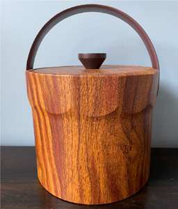 Seau à glace en bois personnalisé avec double poignée métallique, seaux à vin glacés, prix imbattable - Product Image 5