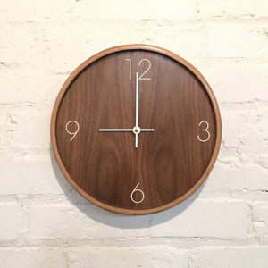 Decorative Round Vintage Antique Farmhouse Round wood Wall <b>Clock</b> Stitched Wood <b>Clock</b> by perfect enterprises - Product Image 3