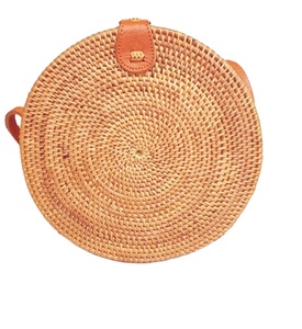 Sac de paille tissé à une épaule pour dames Sac tissé à la main Sac de paille Crochet Macramé Sacs de plage directement du fournisseur indien - Product Image 1