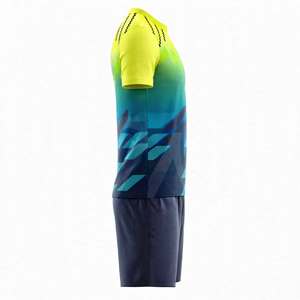 <b>STAR</b> SPEED Men's Soccer Jersey Set <b>Light</b> Blue Plain Dyed Short Sleeve Waterproof Breathable Eco-Friendly Polyester Uniform - Product Image 6