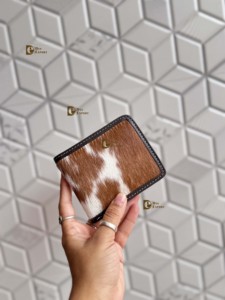 Nueva Llegada: Cartera de Hombre con Pelo Largo en Piel y Cuero Vacuno, Estampado Animal, Forro de Nylon, Tarjetero y Monedero, Regalo para Él - Product Image 2