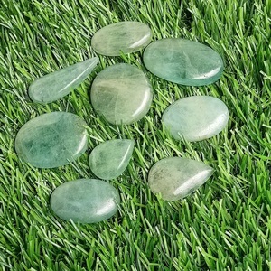Natural Aquamarine Loose Gemstone Cabochon Stone Mixed Shapes for Jewelry Making Pendant Ring Necklace <b>Bracelet</b> Macrame - Product Image 3