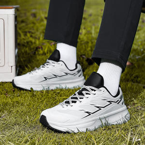 Zapatillas Deportivas de Moda para Hombre, con Amortiguación, Parte Superior de Malla, Transpirables, con Cordones, Antideslizantes, Resistentes a Impactos, Tallas Grandes - Product Image 4