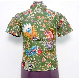 Robes décontractées pour femmes, 100% coton, tricotées à la main, été, printemps, bureau, mini, manches longues, col rond, imprimé floral, modernes, amples - Product Image 6