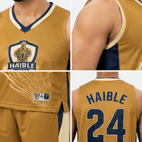 Ensemble d'uniformes de basketball personnalisés sublimés pour hommes, coupe professionnelle, 100 % polyester, maillot en mesh, OEM Sialkot Sportswear