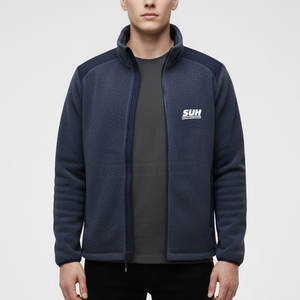 Chaqueta Sherpa de Diseño Personalizado y Cómodo para Hombre, Mangas Largas, Transpirable, Cuello Alto, Logotipo Frontal, Venta en Línea - Product Image 3