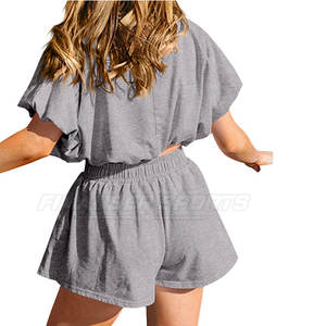 Ensemble Crop Top Femme Tendance en Matière Durable, Style Streetwear, Vente Chaude - Product Image 2