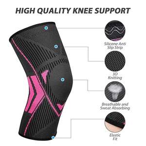 Nouvel Arrivage Genouillères de Compression Épaisses en Polyester Très Extensibles pour Musculation et Soutien Professionnel des Genoux - Product Image 2