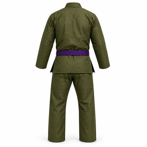 Kimonos verdes de BJJ con diseño personalizado y bordado, uniforme de Jiu Jitsu brasileño, kimono de Jiu Jitsu brasileño, kimono tatami shoyoroll. - Product Image 3