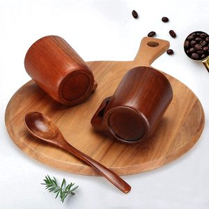 แก้วกาแฟ/ชาไม้ดีไซน์ทันสมัย สวยงาม เป็นมิตรกับสิ่งแวดล้อม พร้อมด้ามจับหรูหรา เหมาะสำหรับใช้ในบ้าน เดินทาง และกิจกรรมกลางแจ้ง - Product Image 5