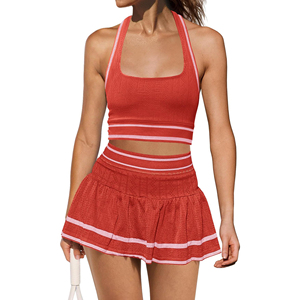 Pickleball Tank Top with Skort Set for Women Breathable Fit Women’s Pickleball Tank and Skort Set Casual Sport Style - Product Image 1