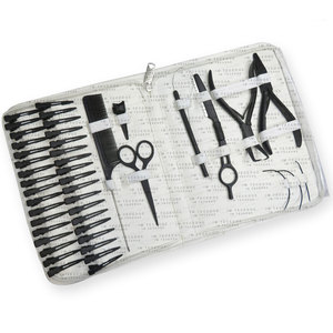 Customized Design Custom Logo Black Professional Hair <b>Extension</b> Tool Kit Micro Ring <b>Bead</b> Application Set - Product Image 1