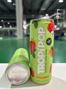 Bebida Gaseosa de 330 ml con Sabor a Frutas Tropicales, Botella OEM ODM Filtrada con Varios Sabores de Frutas: Melocotón, Mango, Sandía - Product Image 1