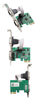 Carte d'extension série PCIE 2 ports, adaptateur de port COM PCI Express vers DB9 série industrielle RS232 pour ordinateur de bureau