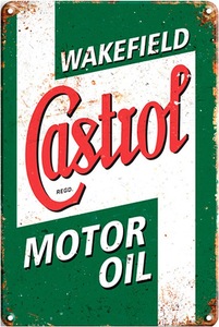 Motor Oil Metal Sign Rectangle <b>Rustic</b> Wall Decor Garage Home Decor Vintage Style - Product Image 1