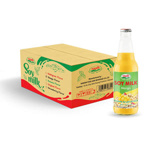 Leche de Soya con Sabor a Vainilla 330 ml en Botella de Vidrio, Certificado HALAL ISO de Vietnam, Bebida al por Mayor, MOQ Bajo, Mejor Calidad, OEM ODM - Product Image 2