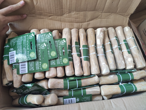 HOT SELLING Coffee Wood Dog Chew Stick with Cotton Rope Eco Friendly Teething Toy for Dental Care Stress Relief <b>Small</b> Medium Dog - Product Image 5