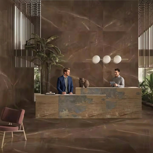 Dalles en céramique en porcelaine brillante Orient Gray 800x1600mm, antidérapantes et résistantes aux acides, pour sols/murs de halls et piscines - Product Image 3