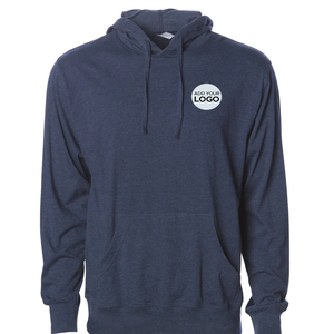 Custom Logo Lightweight Hoodie Wholesale Bulk Tri Blend Hood Shirt Blank Unisex Fleece <b>Pullover</b> Factory Price USA - Product Image 4