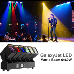 SHEHDS 6*60W RGBW LED Matrix Beam <b>Light</b> Pixel Control DMX512 RDM Moving Head <b>Light</b> for Theater Stage Club - Product Image 1