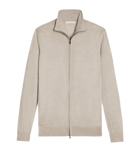 Suéter de Lana 100% para Hombre, con Cierre, Color Sólido, Manga Larga, Alta Calidad, Transpirable, Informal, para Otoño, con Logotipo Personalizado - Product Image 2