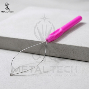 Pink Handle Micro Links Wire Loop Needle For Installation and Removal Tools, Hair Extension Threading <b>Puller</b> Salon Equipment - Product Image 4