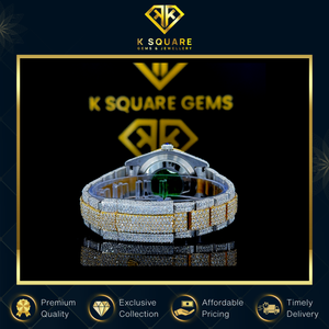 Montre de luxe unisexe à mouvement automatique et à quartz, en acier inoxydable, résistante à l'eau, avec diamants, nouveau design, en promotion - Product Image 4